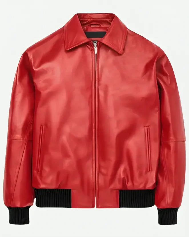 Drake Red Leather Jacket UK